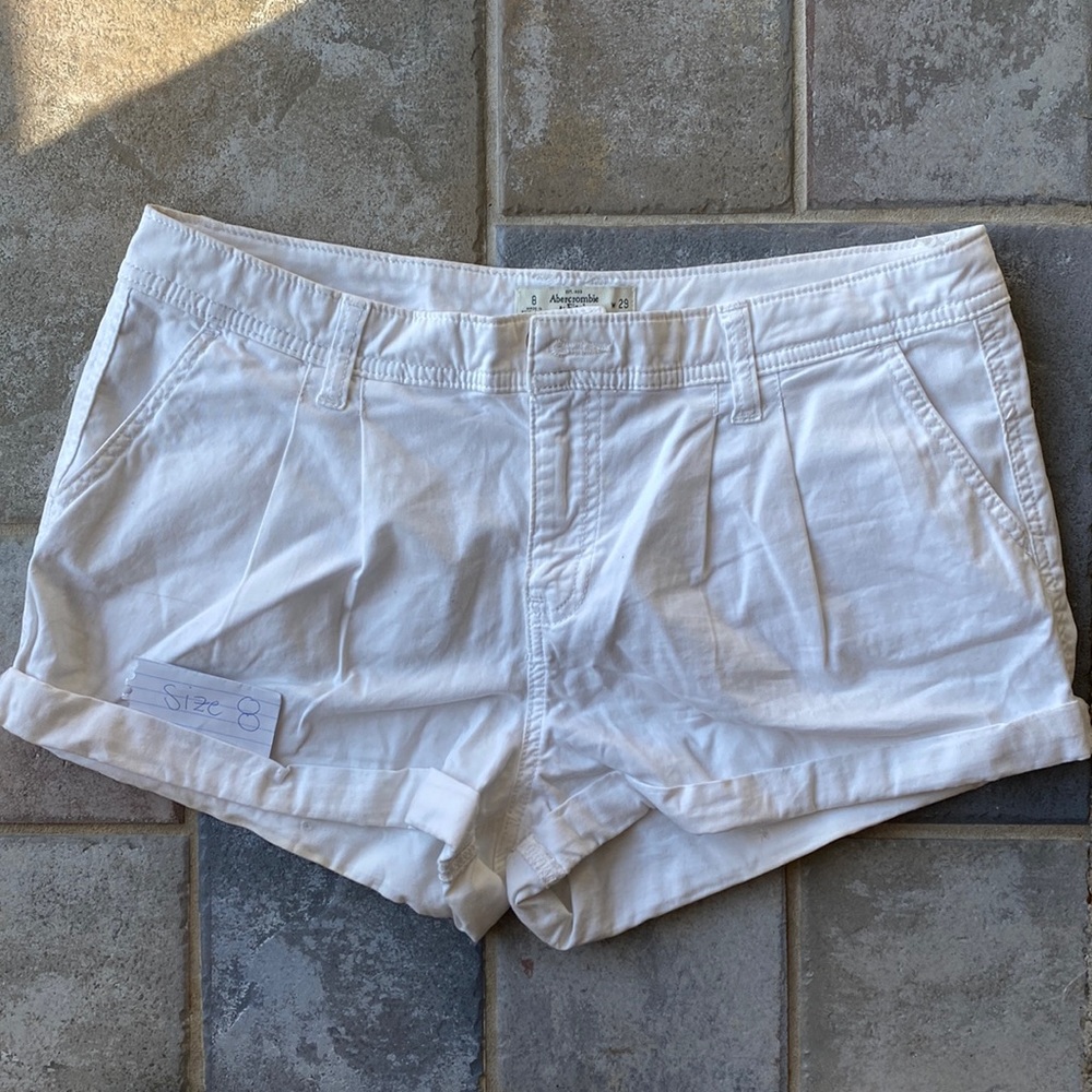 Abercrombie and fitch White shorts size 8